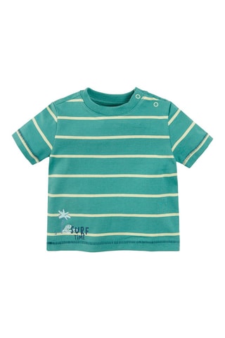 3 t-shirts Vert, bleu marine et blanc