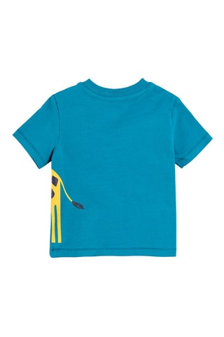 2 t-shirts Bleu canard et blanc