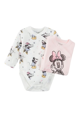 2 bodys Mickey et Minnie Disney - Multicolore