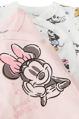 2 bodys Mickey et Minnie Disney - Multicolore