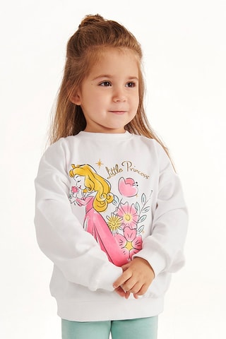 Sweat Aurore La Belle au Bois Dormant Disney - Ecru