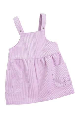 T-shirt et robe salopette en velours Ciel et rose