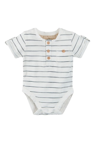 Body et short Blanc et beige