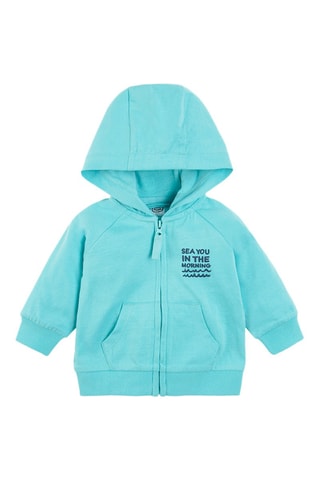 Sweat à capuche Turquoise