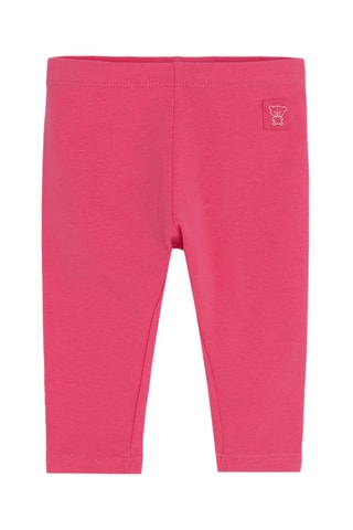 3 leggings - Bleu marine, gris et fuchsia