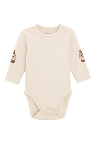 Body et salopette Tic et Tac Disney - Beige et indigo