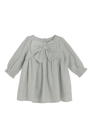 Robe et collant - Gris et blanc