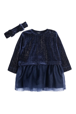 Robe et bandeau Bleu marine