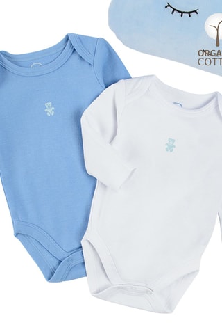 2 bodys en coton biologique - Multicolore