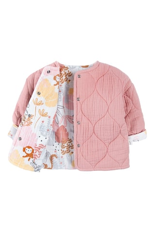 Veste réversible - Rose et blanc