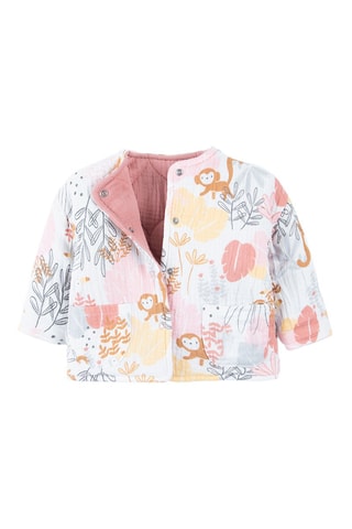 Veste réversible - Rose et blanc