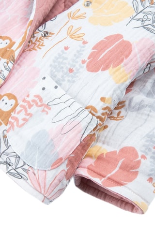 Veste réversible - Rose et blanc