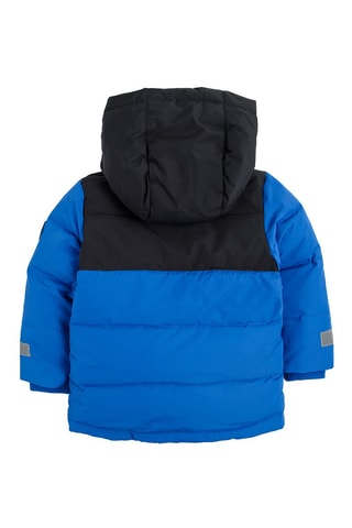 Doudoune à capuche - Bleu électrique