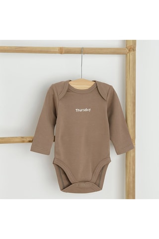 5 bodys - Marron et beige