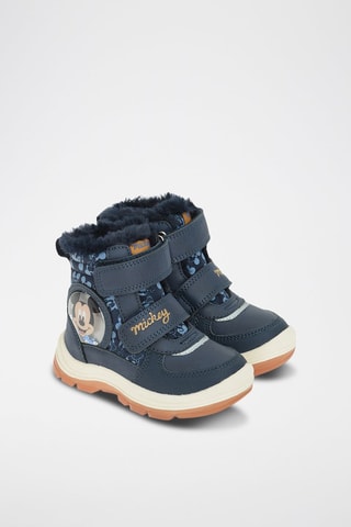 Baskets montates fourrées Mickey Disney - Bleu marine