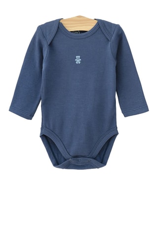 2 bodys en coton biologique - Bleu