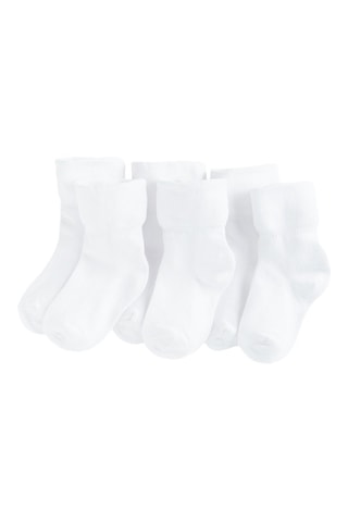 3 paires de chaussettes en coton biologique - Blanc