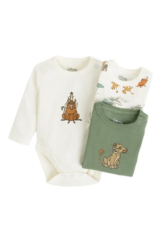 3 bodys Disney - Vert et blanc