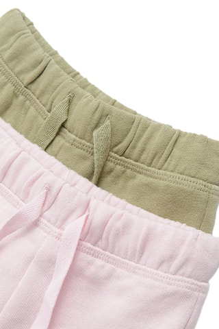 2 joggings - Rose et kaki