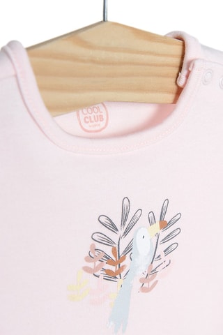 3 bodys Rose, jaune et blanc