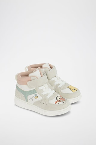 Baskets montantes Winnie l'Ourson et Tigrou Winnie l'Ourson Disney - Blanc