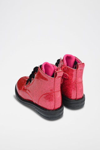 Bottines en cuir Minnie Disney Rose foncé
