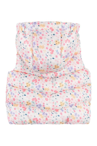 Doudoune sans manches Rose et blanc