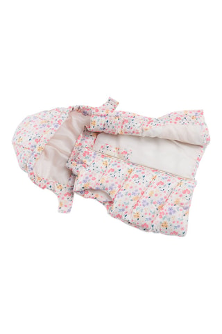 Doudoune sans manches Rose et blanc