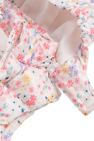 Doudoune sans manches Rose et blanc