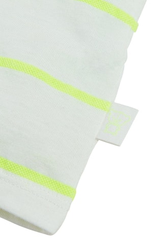 Polo Blanc et vert fluo