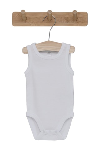 3 bodys en coton biologique Bleu et blanc