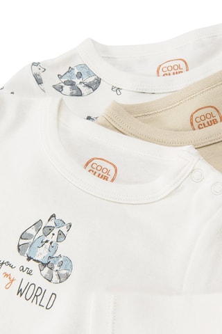 3 bodys Blanc et beige