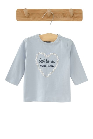 3 t-shirts Bleu et blanc