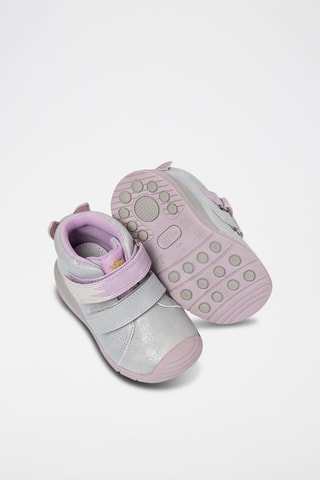 Bottines Argenté et violet