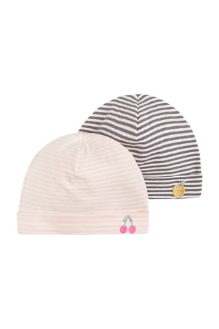 2 bonnets Ecru