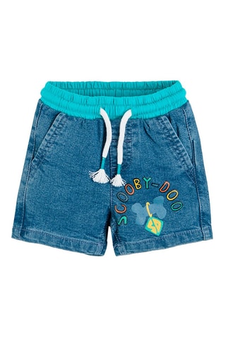 T-shirt et short en jean Scooby-Doo Blanc et bleu marine