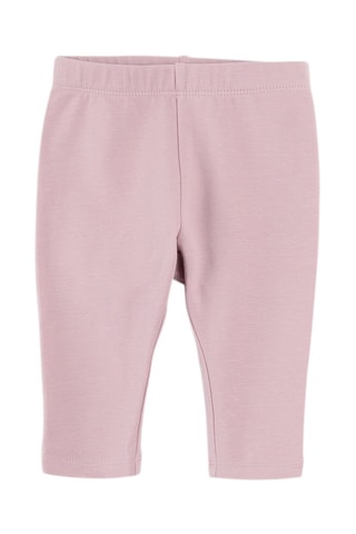 2 leggings - Violet et rose