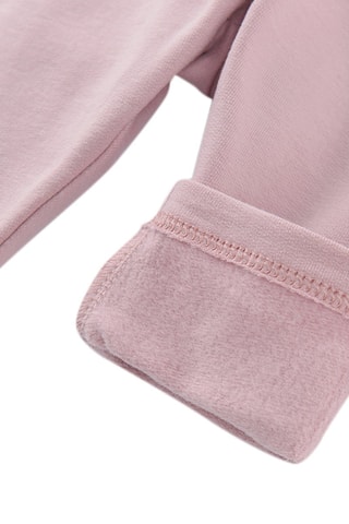 2 leggings - Violet et rose