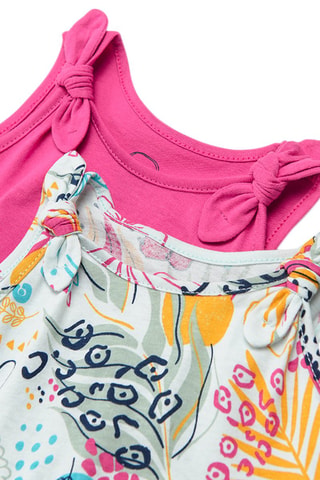 2 robes Fuchsia et blanc