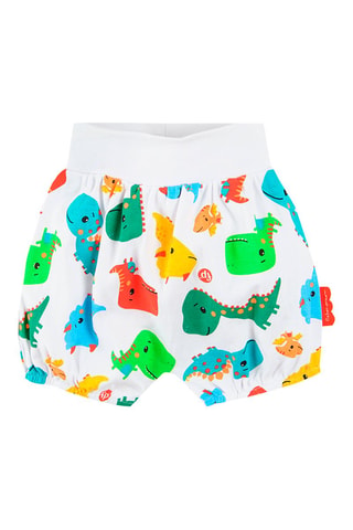 Bloomer en coton biologique Blanc et turquoise