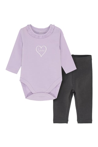 Body et legging Anthracite et gris clair