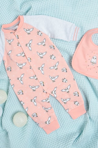 Bavoir et dors-bien Hedwige Harry Potter - Rose