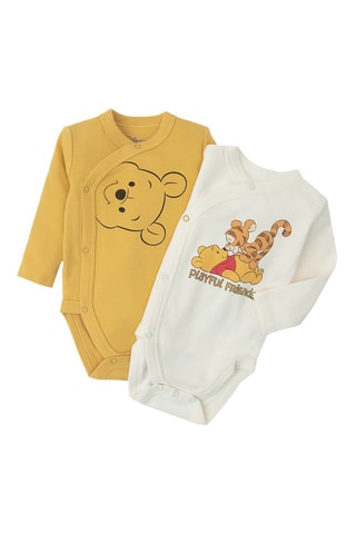 2 bodys Winnie l'Ourson et Tigrou Winnie l'Ourson Disney - Jaune et blanc