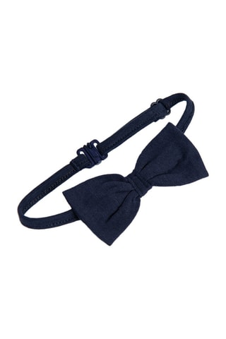Body-chemise et nœud papillon - Blanc et bleu marine