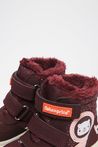 Bottines fourrées Happy Fisher-Price - Grenat et rose