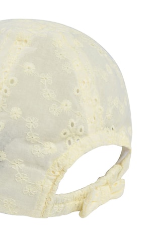 Casquette en broderie anglaise Jaune