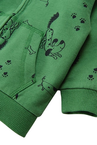 Sweat à capuche Vert et noir