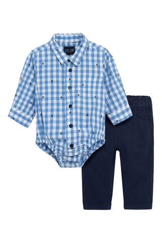 Body-chemise et pantalon - Bleu