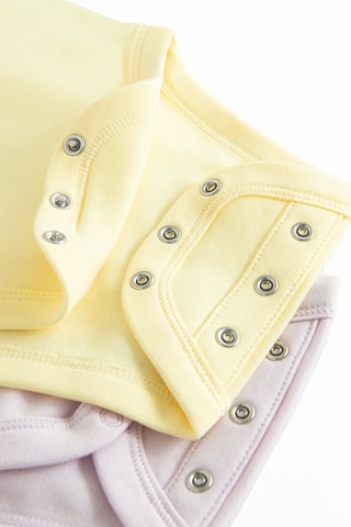 4 bodys - Jaune, vert et rose