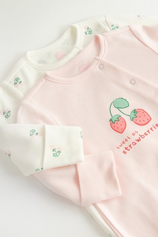2 grenouillères - Rose poudré